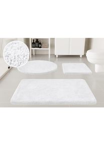 Badematte »Neele« Höhe 20 mm rutschhemmend beschichtet schnell trocknend Badteppich, getuftet, modern, Uni, antirutsch, flauschig, Hochflor ,...