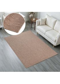 Teppich »Kian« rechteckig 3 mm Höhe Sisal-Optik, Flachgewebe, In- und Outdoor, Wetterfest & UV-beständig , beige , my home , Obermaterial: 100%...