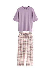 next Pyjama Damen Gr&ouml;&szlig;e XXXL beige / flieder Winterkleid