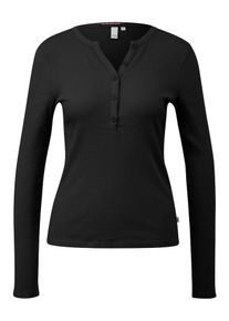 QS Shirt Damen, schwarz, Größe M