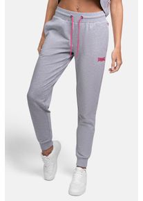 Lonsdale, Femmes Pantalon de sport, gris / rose
