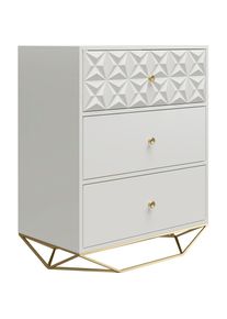 Nachtkommode »Blair« 1 Stk. tlg. Kommode, verschiedene Grössen erhältlich, Breite 70,5 cm, Höhe 86 cm , goldfarben , CosmoLiving by Cosmopolitan