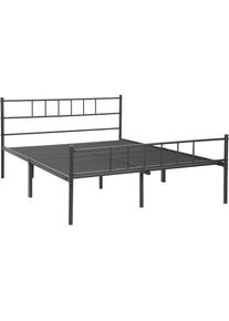 Goodproduct, GOODproduct Metallbett &raquo;Amrum Bett Bettgestell Bettrahmen Einzelbett Doppelbett Stahlbett&laquo; 2m L&auml;nge und in 4 Breiten w&auml;hlbar - 90, 140, 