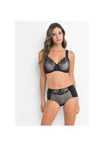 bonprix, Unisex, bonprix Minimizer-BH &raquo;Minimizer-BH mit gepolsterten Tr&auml;gern&laquo; Minimizer-BH mit gepolsterten Tr&auml;gern, schwarz, sandbeige, 105, Cup F, 