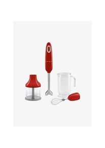 Smeg Mixeur plongeant avec accessoires rouge