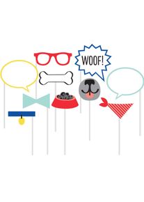 10 Hunde Party Foto Requisiten 25cm
