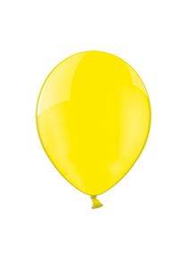partydeco 100 ballons en latex jaune cristal 26cm