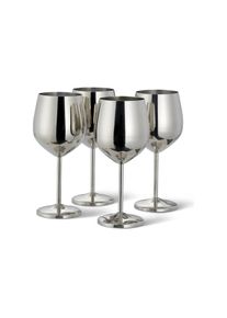 Ackerman Weinglas &raquo;Oak & Steel 500 ml, 4 St&uuml;ck&laquo;, silberfarben, Edelstahl, 21 cm