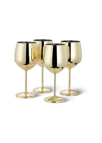 Ackerman Weinglas &raquo;Oak & Steel 500 ml, 4 St&uuml;ck&laquo;, goldfarben, Edelstahl, 21 cm