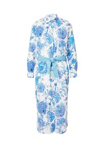 EMILY VAN DEN BERGH Blusenkleid Damen Gr&ouml;&szlig;e 46 blau / aqua / dunkelblau / offwhite Winterkleid