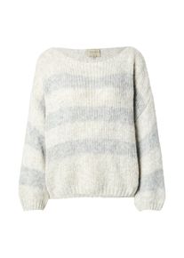 Herrlicher Pullover 'Leena' Damen Gr&ouml;&szlig;e S hellgrau / dunkelgr&uuml;n