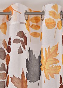 Voilage (1 pce) en beige145x140 cm, Couleur/Motif: sable/marron/gris floral, bonprix