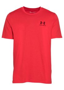 Under Armour Funktionsshirt 'Sportstyle' Herren, rot / schwarz, Gr&ouml;&szlig;e S