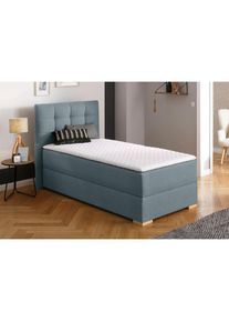 Boxbett »Olivet« in 4 Farben, 4 Breiten, 2 Matratzenarten, auch in Überlänge 220 cm , blau , Home Affaire