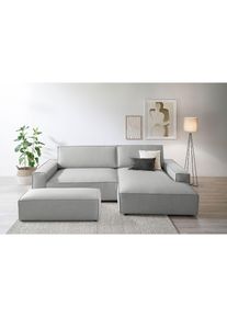 Home Affaire Polsterecke »SHERWOOD XXL tief, L-Form, Schlaffunktion, Bigsofa, Cord, Leinenoptik« stellbar zum Schlafsofa (Krokodilverbinder), Cord, Leinenoptik...
