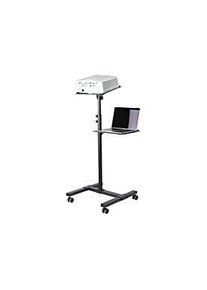 StarTech.com Mobiler Projektor- und Laptopst&auml;nder/-wagen - Heavy Duty (2 Regale, jeweils 10 kg)