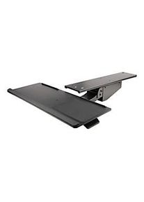 StarTech.com Tastaturablage - Höhenverstellbare Tastatur und Mausablage, 25 x 66 cm - Ergonomische Schreibtisch/Computer Tastaturablage mit Mauspad & Handgelenkauflage - Kipp/Drehfunktion (KBTRAYADJ2)