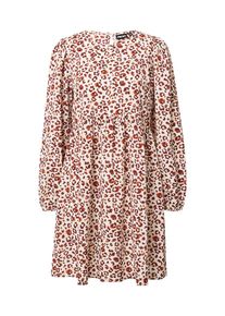 Pieces, Femmes Robe 'SABINE', beige / marron / pueblo / blanc