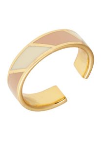 Design Letters Ring Damen, beige / gold / pink, Größe 50/54