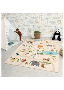 Teppich »Happy Life« rechteckig 4 mm Höhe Life Kinderzimmer Teppich Spielteppich pflegeleicht , beige , the carpet , Obermaterial: 100% Polyester