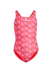 Adidas BAR LOGO Badeanzug M&auml;dchen - Gr&ouml;&szlig;e 164 - rot