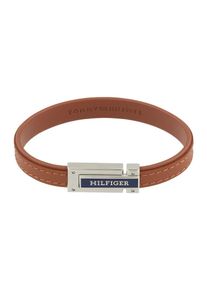Tommy Hilfiger, Hommes Bracelet, bleu foncé / noisette / argent