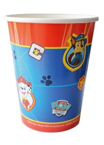 Amscan 8 bicchieri di carta Paw Patrol 250ml