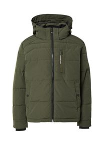 s.Oliver, Hommes Veste d&rsquo;hiver, vert fonc&eacute; / noir