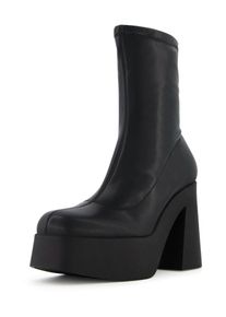 Bershka Stiefelette Damen, schwarz, Größe 38