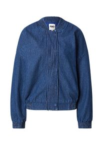 FRNCH PARIS, Femmes Veste mi-saison, bleu fonc&eacute; / blanc