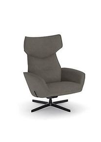Nowy Styl NowyStyl Drehsessel Otuli, mit Armlehnen, Wippfunktion, B 510 x T 525 x H 455 mm, Polyesterbezug/Aluminium, taubengrau/schwarz