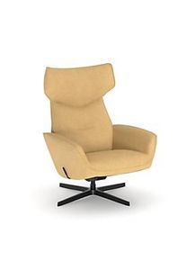 Nowy Styl NowyStyl Drehsessel Otuli, mit Armlehnen, Wippfunktion, B 510 x T 525 x H 455 mm, Polyesterbezug/Aluminium, brassgold/schwarz