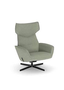 Nowy Styl NowyStyl Drehsessel Otuli, mit Armlehnen, Wippfunktion, B 510 x T 525 x H 455 mm, Polyesterbezug/Aluminium, sagegrün/schwarz