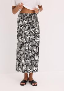 Jersey-Rock aus Bio-Baumwolle mit Stretch in schwarz, Gr&ouml;sse 48/50 (XL), 95% Baumwolle, bonprix