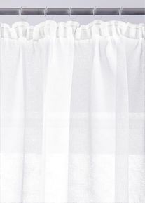 Gardine mit recyceltem Polyester und feiner Struktur (1er Pack) in weiss, 175x140 cm, bonprix