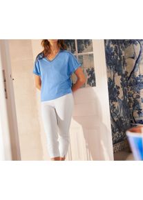 Tchibo - Blouse avec ruban au crochet - taille: M - bleu