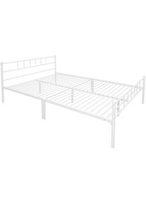 Goodproduct, GOODproduct Metallbett &raquo;Amrum Bett Bettgestell Bettrahmen Einzelbett Doppelbett Stahlbett&laquo; 2m L&auml;nge und in 4 Breiten w&auml;hlbar - 90, 140, 