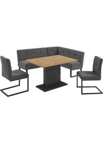 Eckbankgruppe »Geranie, Sitzgruppe, Eckbank inkl. Stauraum, Esstisch, 2 Freischwinger« Set, Eckbank inkl. Stauraum wahlweise links und rechts...