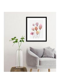 Bild »Faye« Blumen Blumenbilder Pflanzen Pflanzenbilder 1 Stk. tlg. gerahmt , rosa , queence