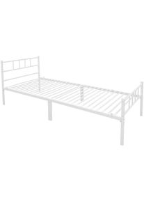 Goodproduct, GOODproduct Metallbett &raquo;Amrum Bett Bettgestell Bettrahmen Einzelbett Doppelbett Stahlbett&laquo; 2m L&auml;nge und in 4 Breiten w&auml;hlbar - 90, 140, 