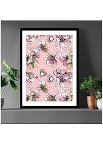 Bild »Mona« Blumen Blumenbilder Kunst Pflanzen Pflanzenbilder , rosa , queence