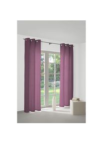 Vorhang »NEUFAHRN« Ösen 1 Stk. tlg. , lila , WIRTH , Obermaterial: 60% Polyester, 40% Polyacryl