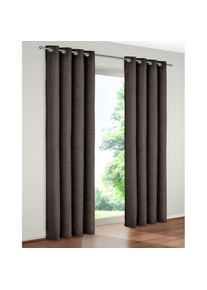 WIRTH, Vorhang &raquo;B-Holmsund&laquo; &Ouml;sen 1 Stk. tlg., grau, Chenille, Polyacryl