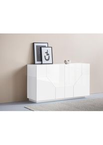 Inosign , Sideboard »ALIEN-Kommode, Schrank, Anrichte mit 4 Türen und 4 Fächern« Sideboard Breite ca. 160 cm "100 % Made in Italy" , weiss , Masse...