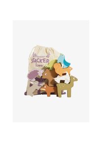 Letoyvan Geschicklichskeitsspiel Stapelbare Waldtiere beige