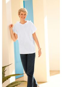 Damen Kapuzenshirt mit &uuml;berschnittenen Schultern ecru