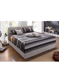 Polsterbett »"Davos", OTTOs Choice! Topseller« inkl. Bettkasten bei Ausführung mit Matratze , grau , Westfalia Schlafkomfort