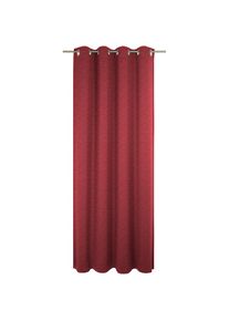 WIRTH, Vorhang &raquo;Trondheim B&laquo; &Ouml;sen 1 Stk. tlg. nach Mass, rot, Chenille, Polyacryl