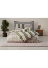 Bettwäsche »Sari Trend« 2 Stk. tlg. moderne Bettwäsche mit Streifen, frische Farben, ab Grösse 135x200 cm , GOODproduct , Obermaterial: 100% Baumwolle