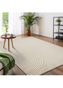 Designteppich »Eliaan 3D Optik/Hoch-Tief Effekt« rechteckig 14 mm Höhe hohe Flordichte und angenehm weich, Teppich Wohnzimmer Boho Design ,...